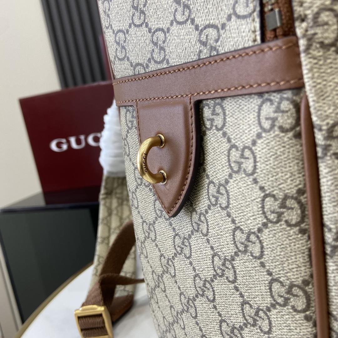 Gucci GG Emblem Medium Backpack  - DesignerGu