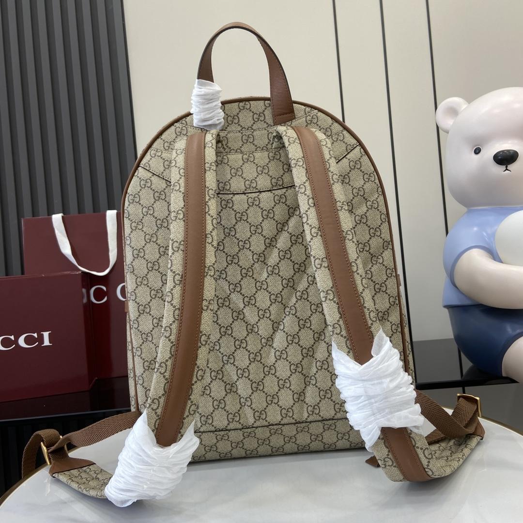 Gucci GG Emblem Medium Backpack  - DesignerGu