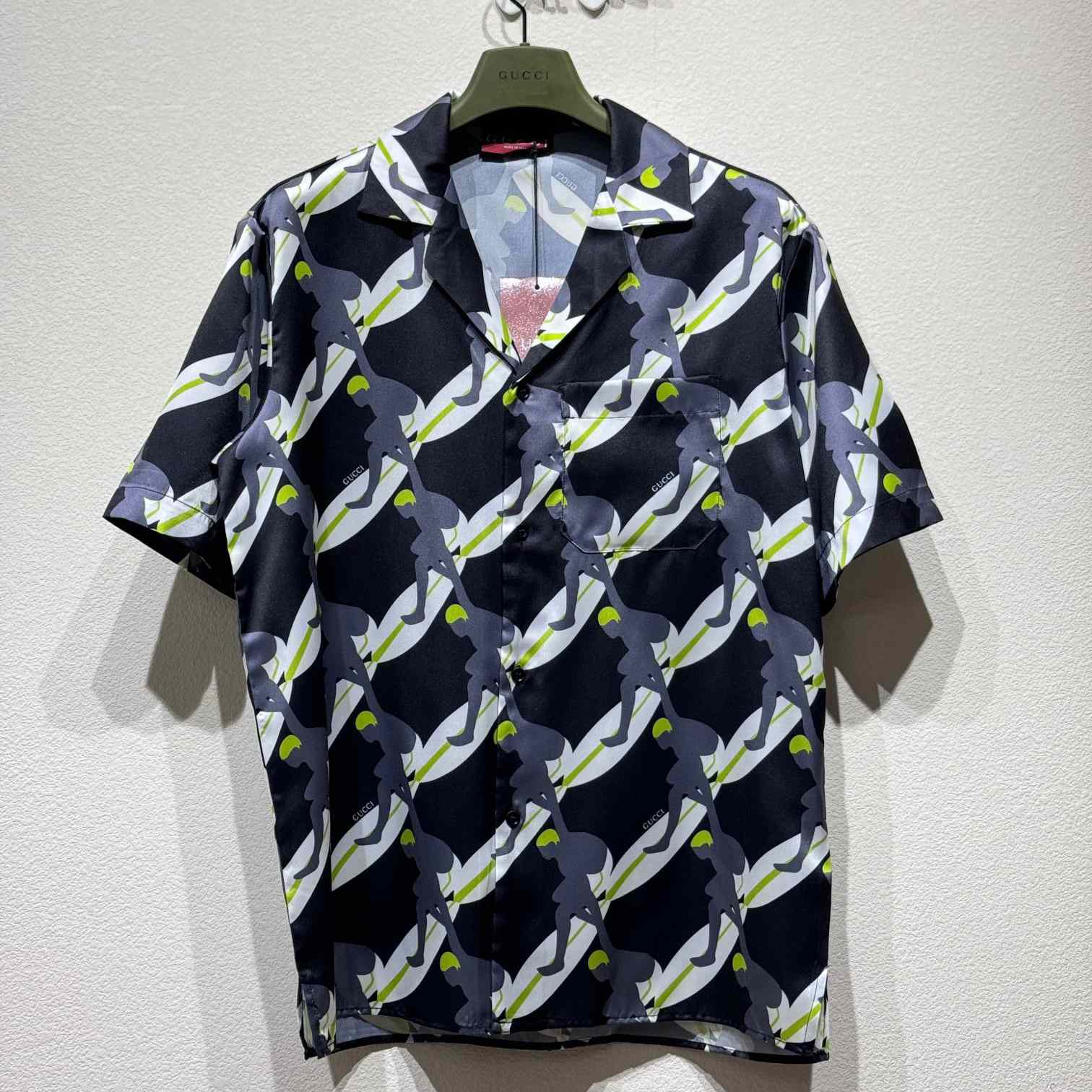 Gucci Printed Silk Bowling Shirt - DesignerGu