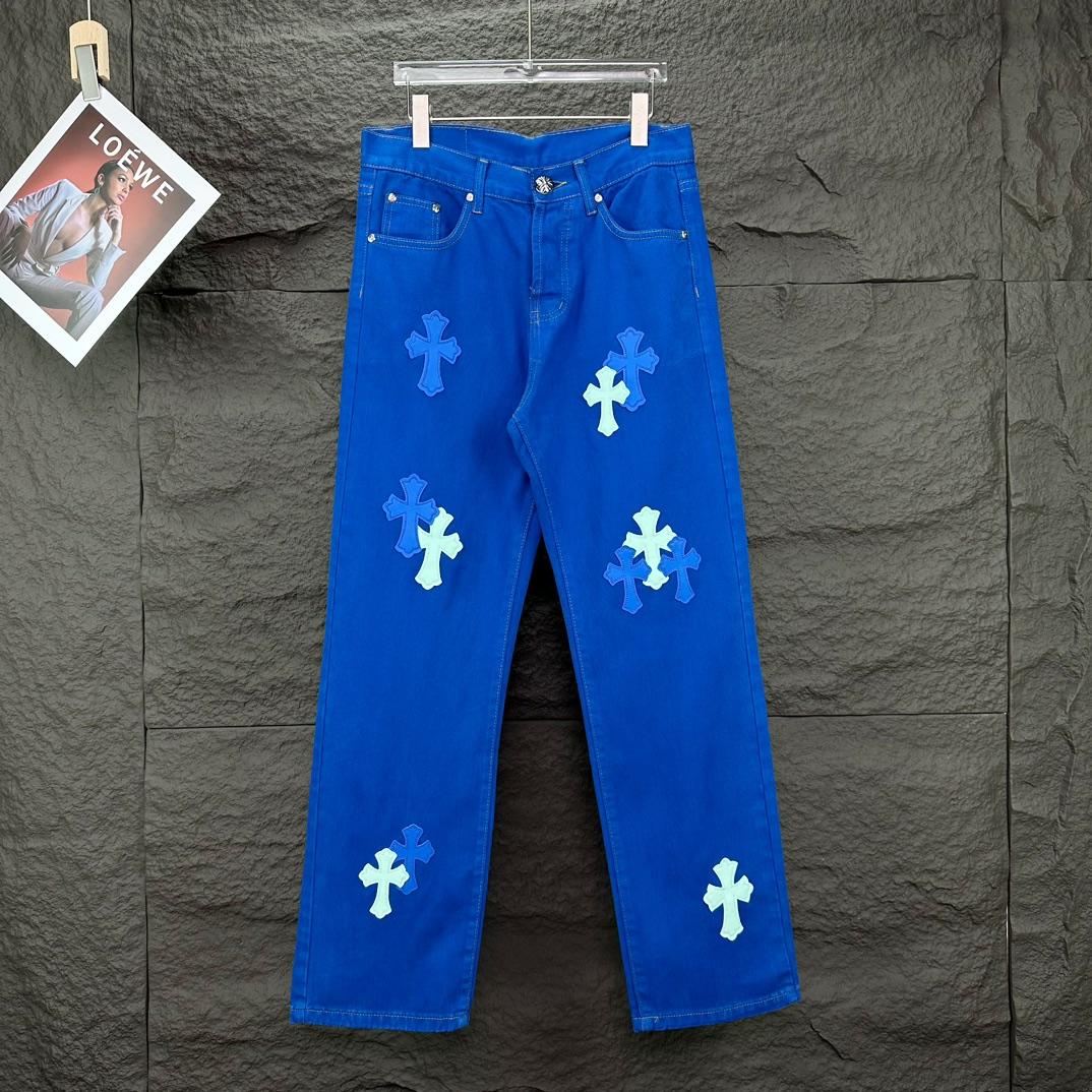 Chrome Hearts Straight Leg Jeans - DesignerGu