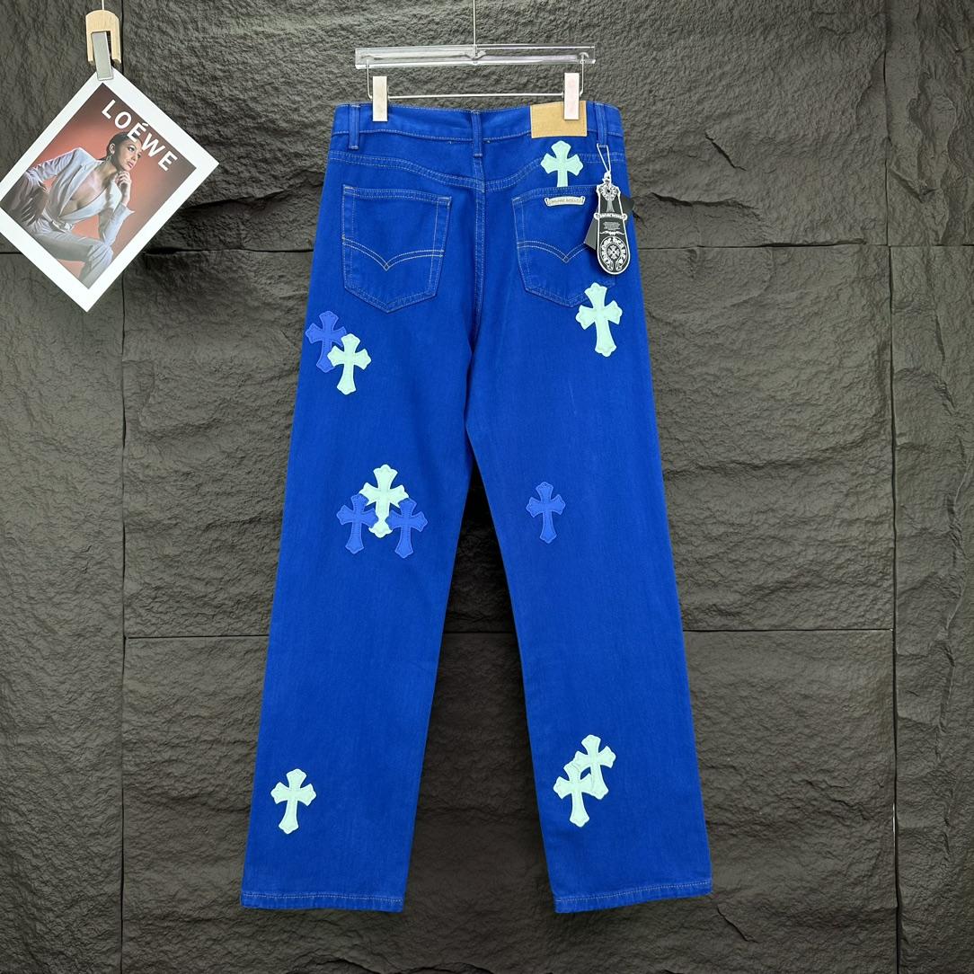 Chrome Hearts Straight Leg Jeans - DesignerGu