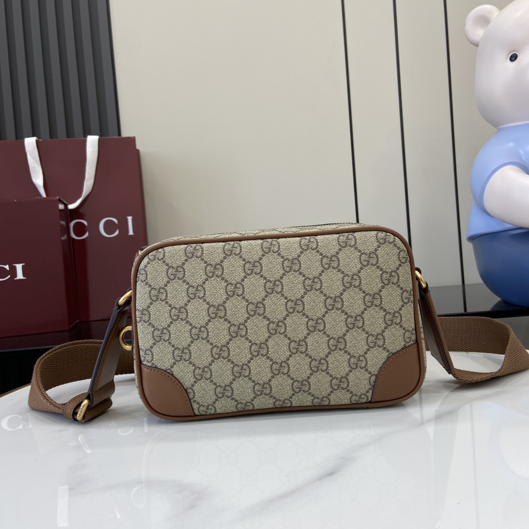 Gucci GG Emblem Embossed Super Mini Bag - DesignerGu