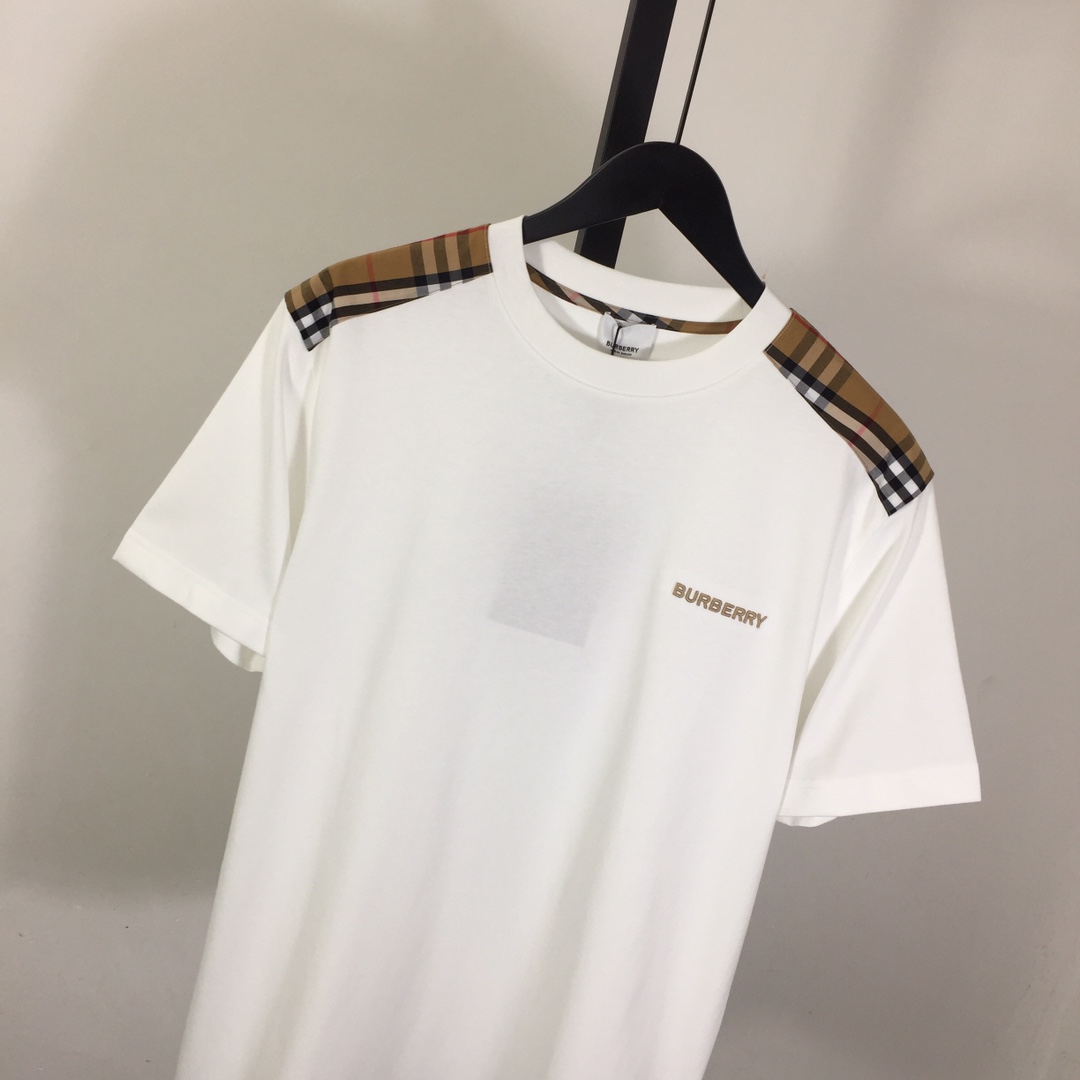 Burberry Check Cotton T-shirt - DesignerGu