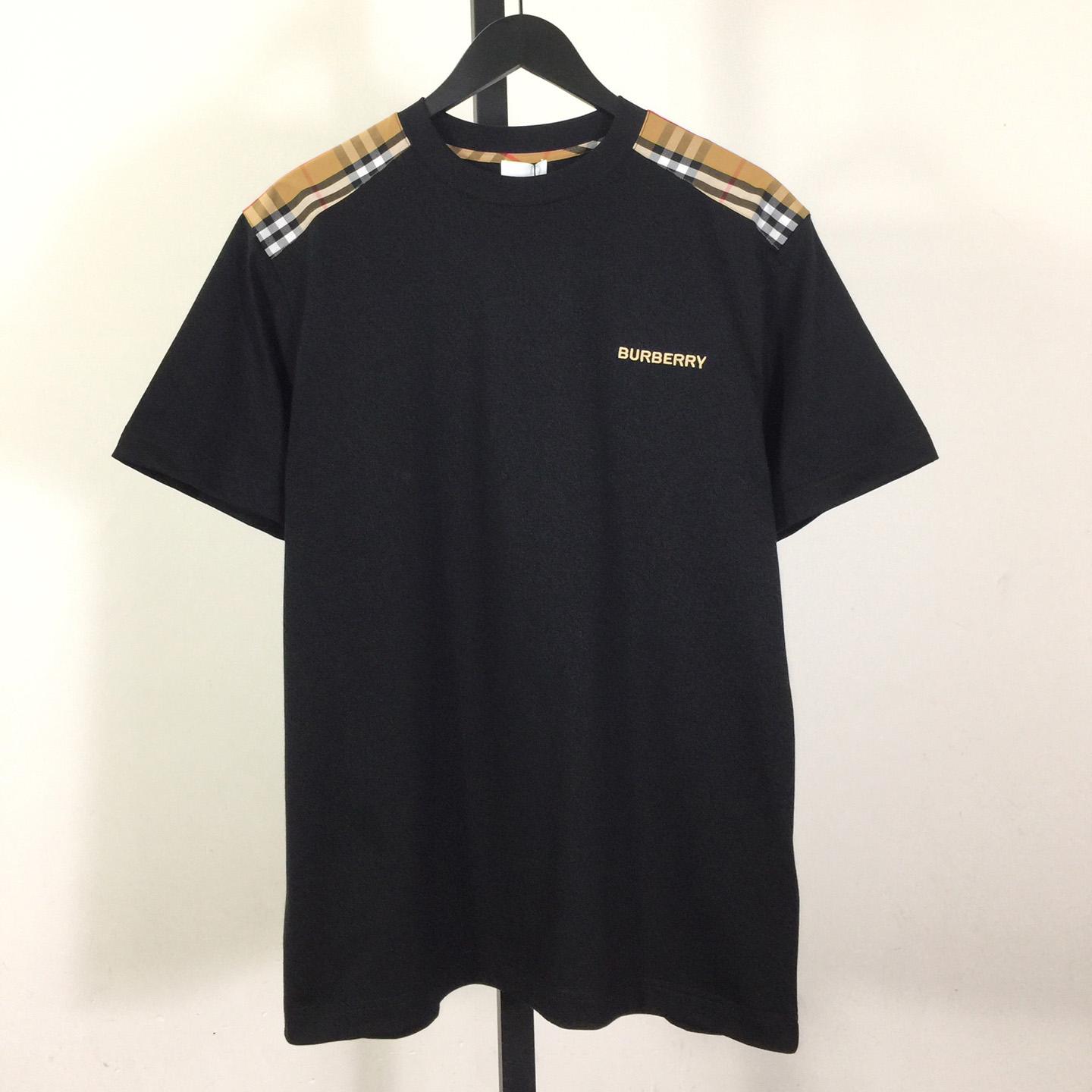 Burberry Check Cotton T-shirt - DesignerGu