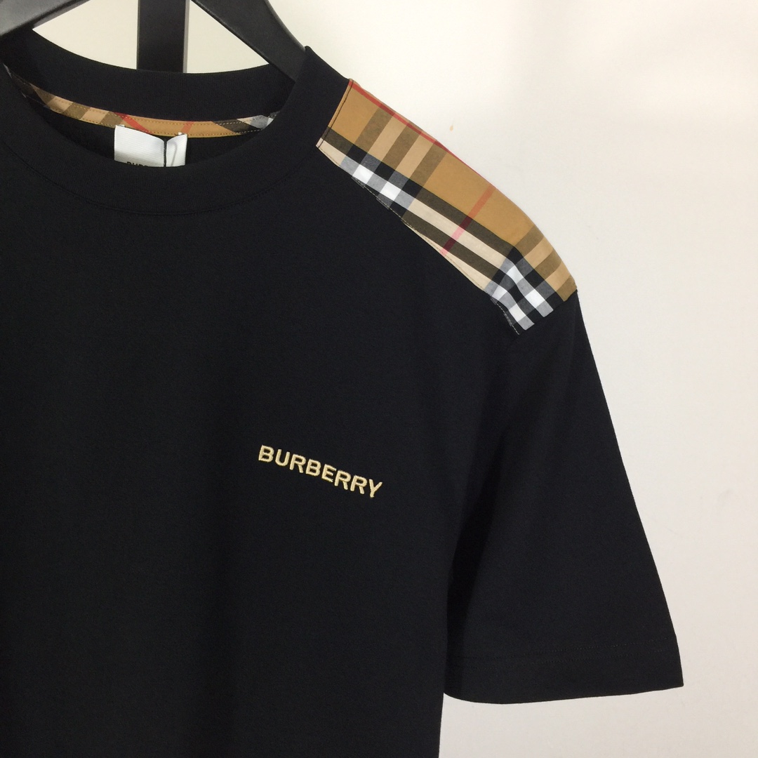 Burberry Check Cotton T-shirt - DesignerGu