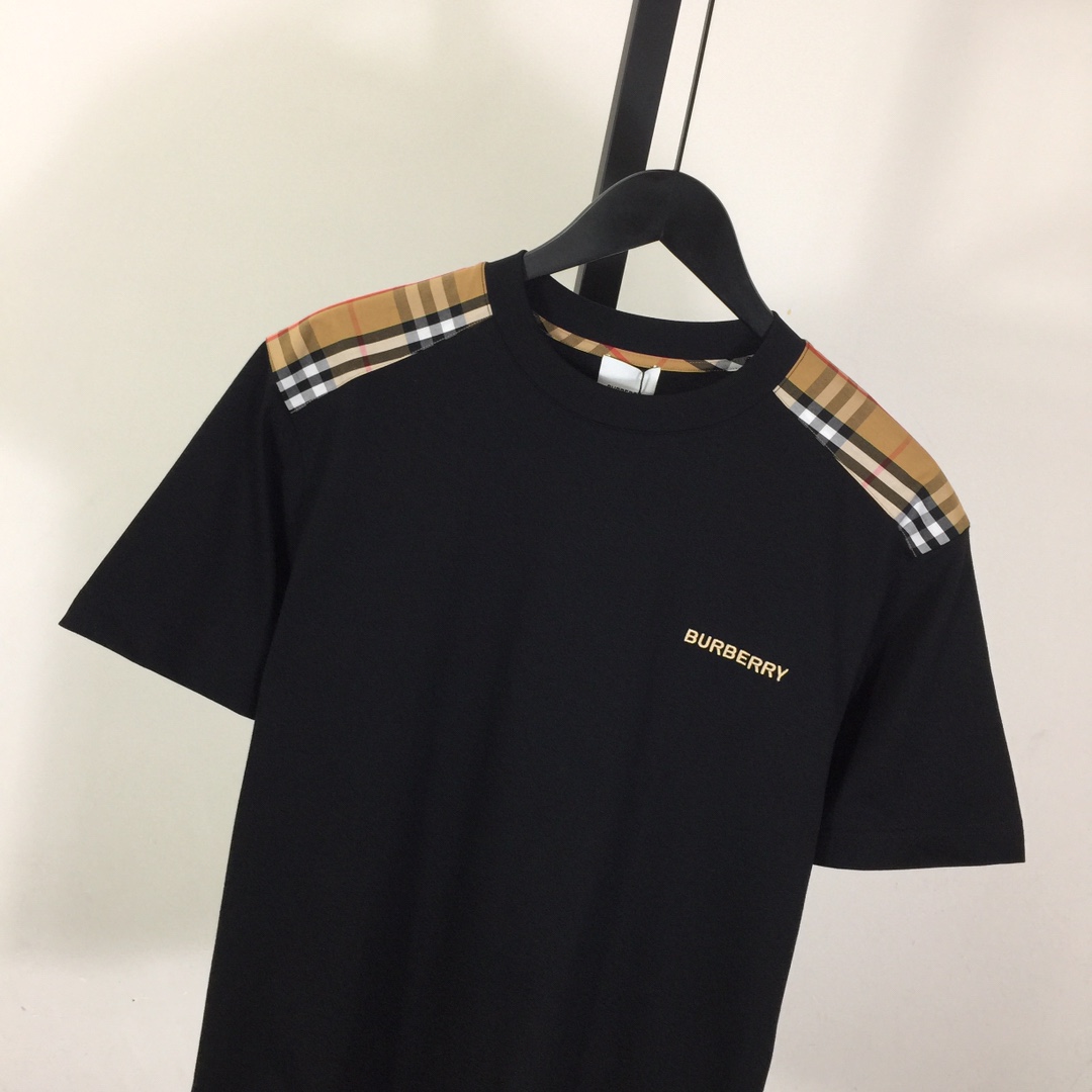 Burberry Check Cotton T-shirt - DesignerGu