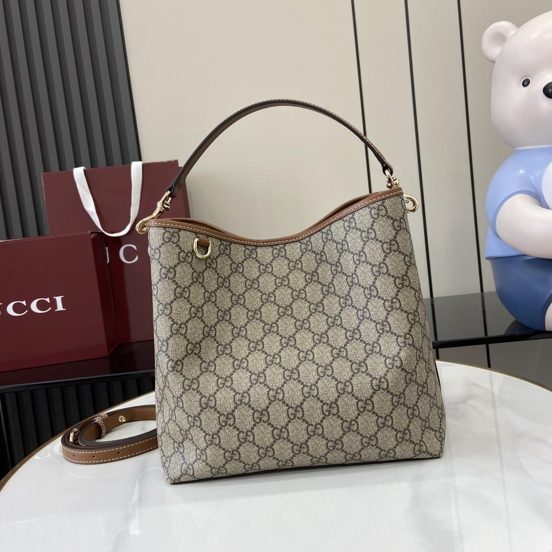 Gucci GG Emblem Small Shoulder Bag - DesignerGu