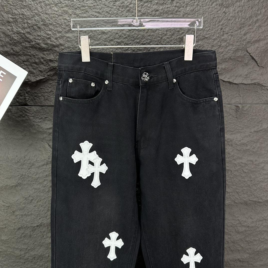 Chrome Hearts Straight Leg Jeans - DesignerGu