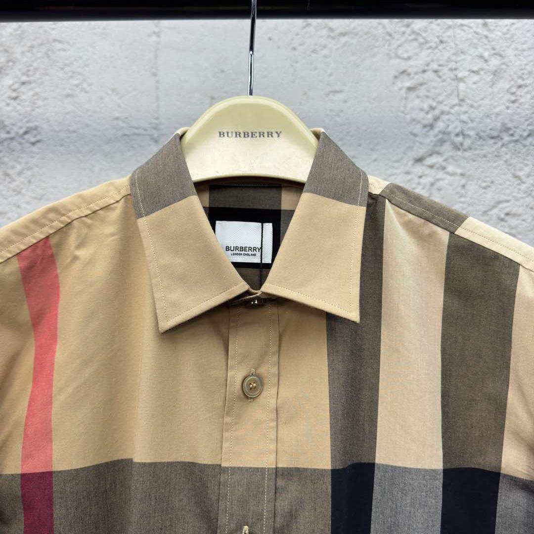 Burberry Check Cotton Shirt In Archive Beige - DesignerGu