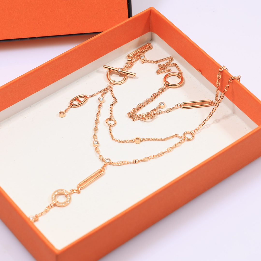 Hermes Chaine D'ancre Chaos Lariat Necklace - DesignerGu