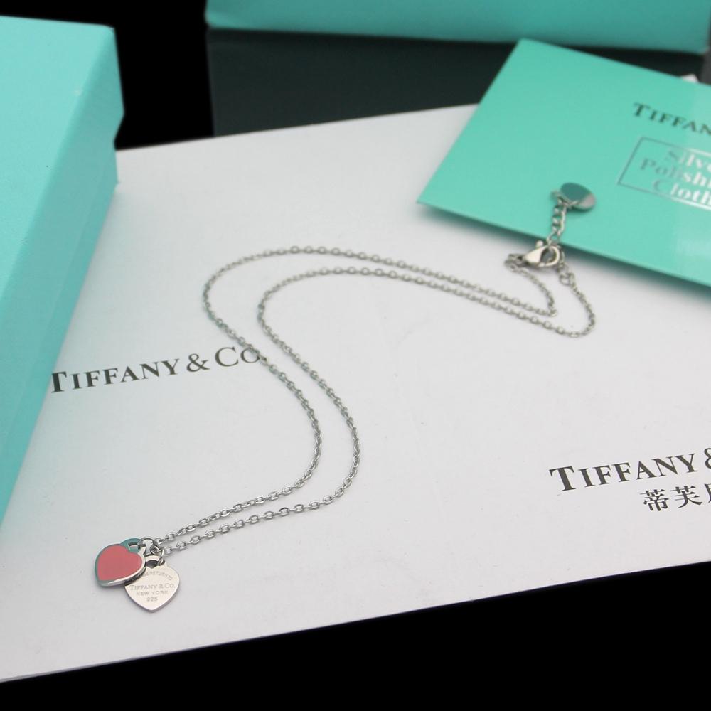 Tiffany & Co. Double Heart Tag Pendant - DesignerGu