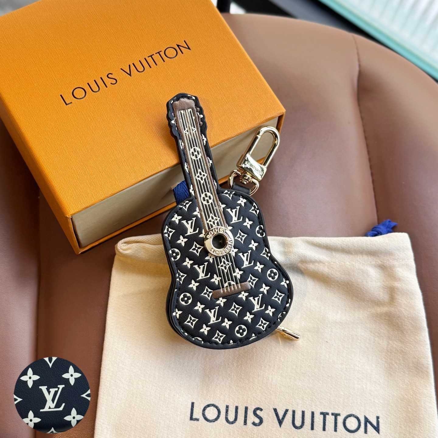 Louis Vuitton Guitar Pouch Bag Charm   M02032 - DesignerGu