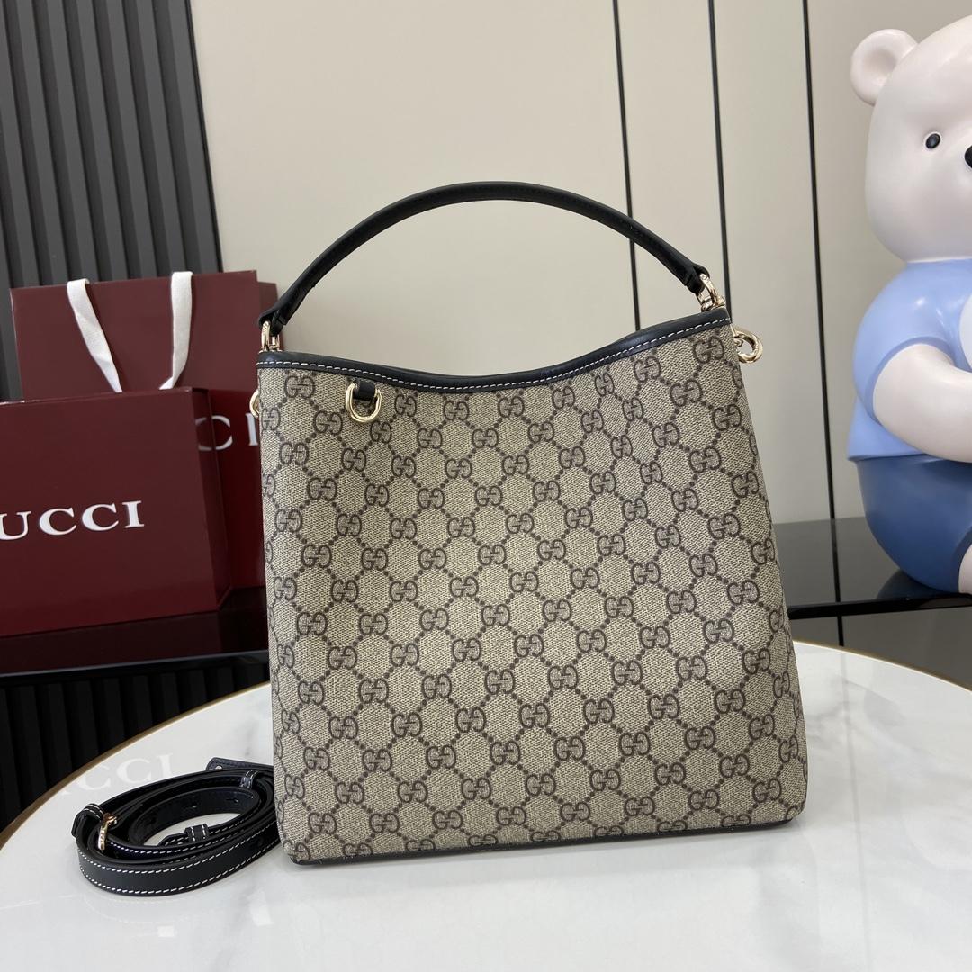 Gucci GG Emblem Small Shoulder Bag - DesignerGu