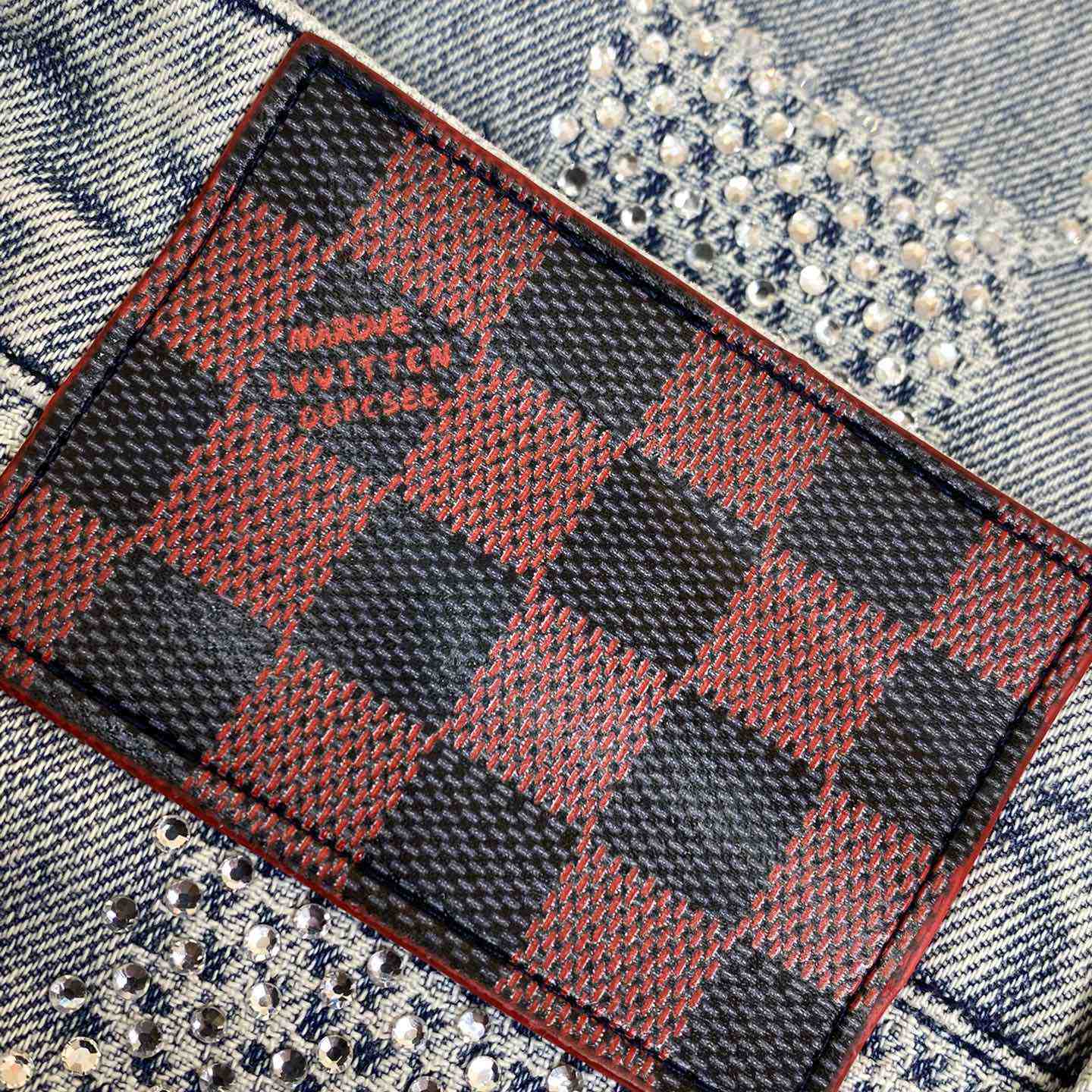 Louis Vuitton Damier Jean With Crystal - DesignerGu