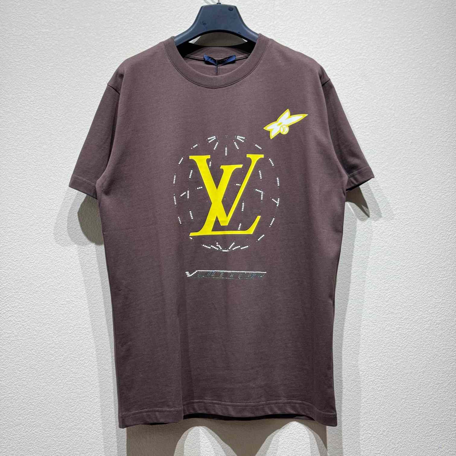 Louis Vuitton Washed Embellished Cotton T-Shirt   1AHCL3 - DesignerGu