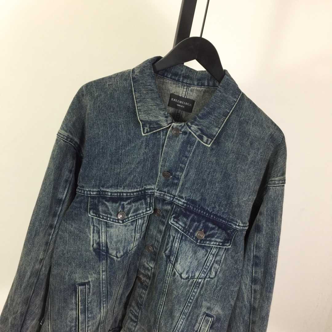 Balenciaga Oversized Jacket In Washed Denim - DesignerGu