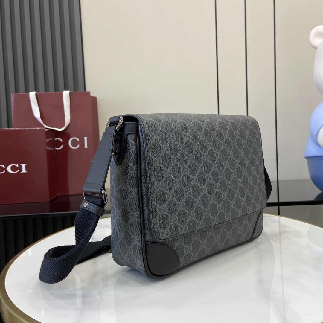 Gucci GG Emblem Medium Crossbody Bag - DesignerGu