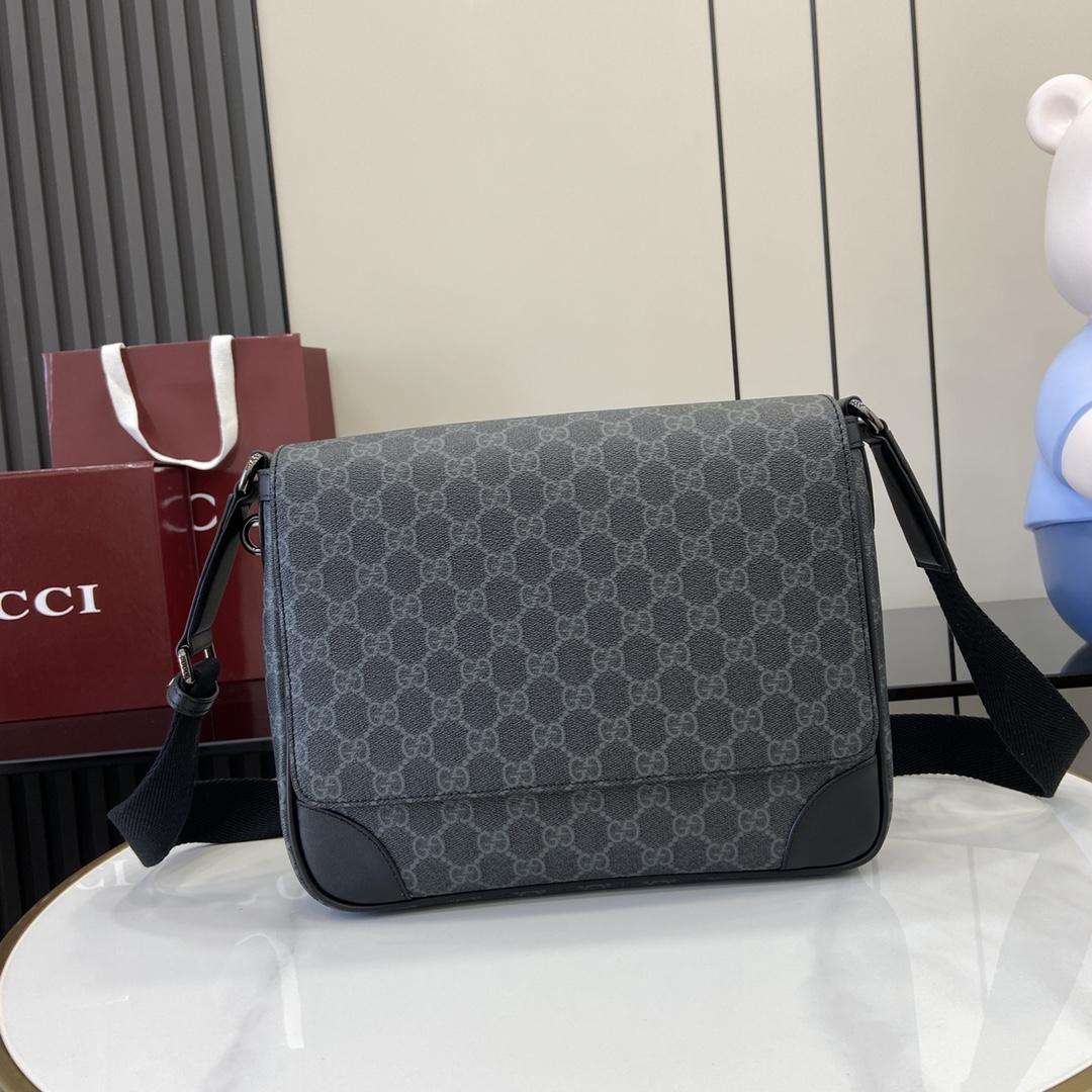 Gucci GG Emblem Medium Crossbody Bag - DesignerGu