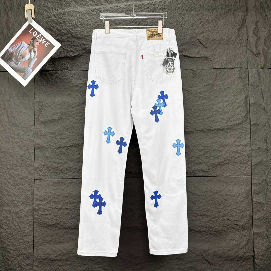 Chrome Hearts Straight Leg Jeans - DesignerGu