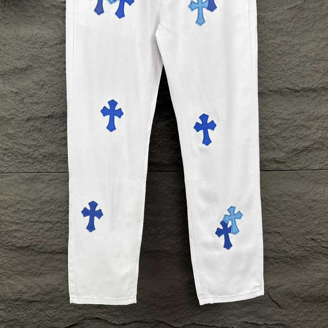 Chrome Hearts Straight Leg Jeans - DesignerGu