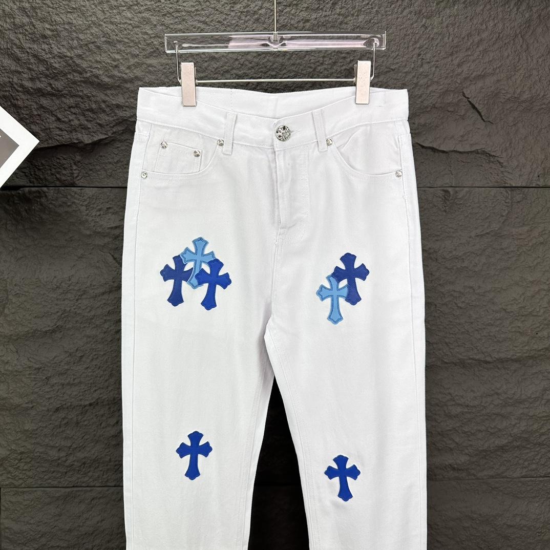 Chrome Hearts Straight Leg Jeans - DesignerGu