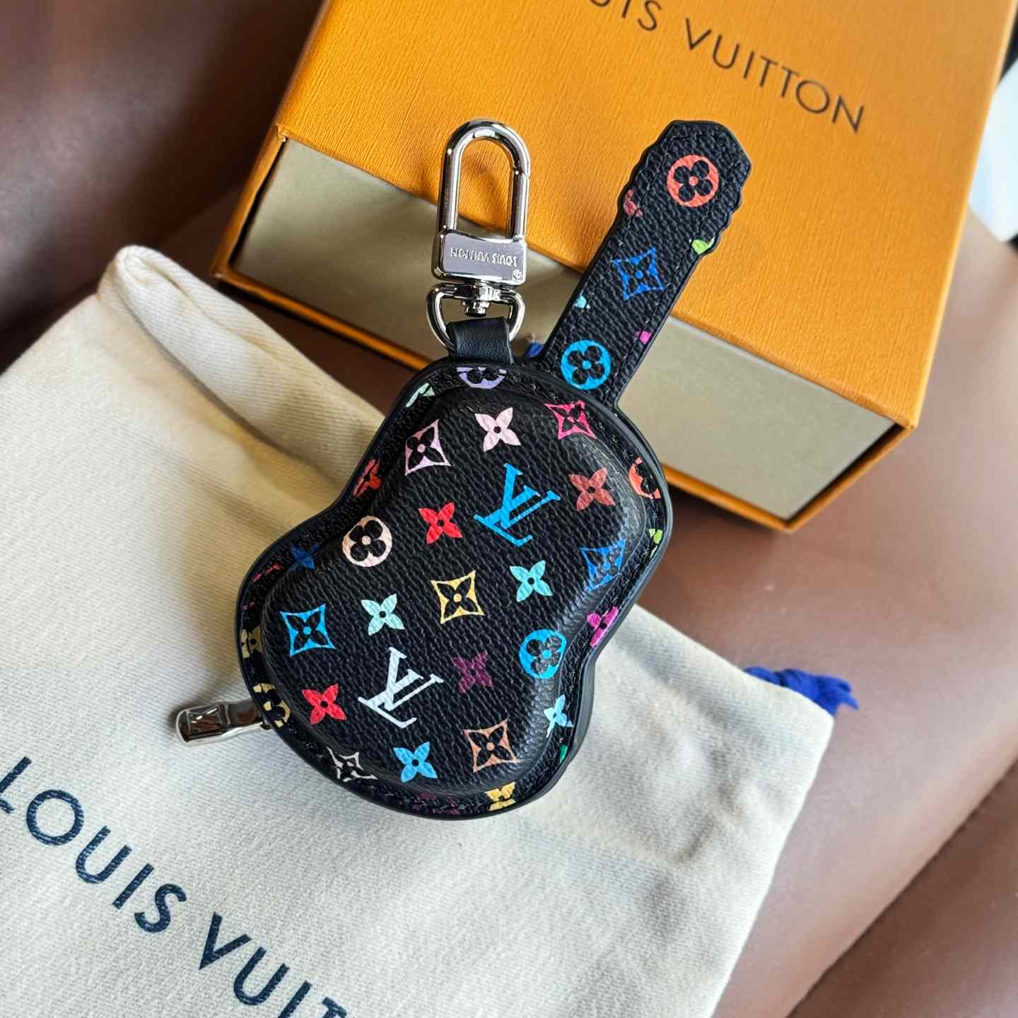 Louis Vuitton Guitar Pouch Bag Charm   M02032 - DesignerGu