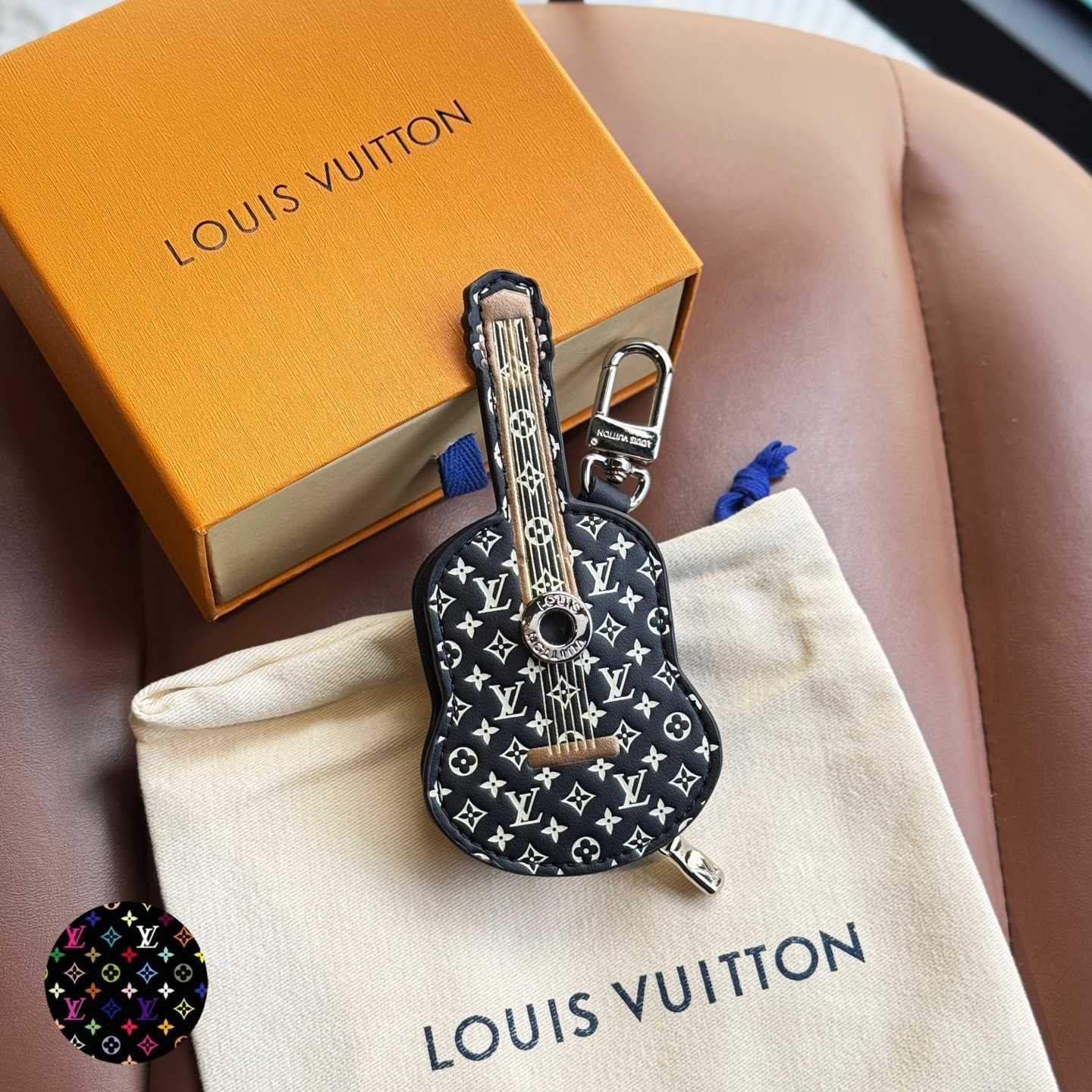 Louis Vuitton Guitar Pouch Bag Charm   M02032 - DesignerGu