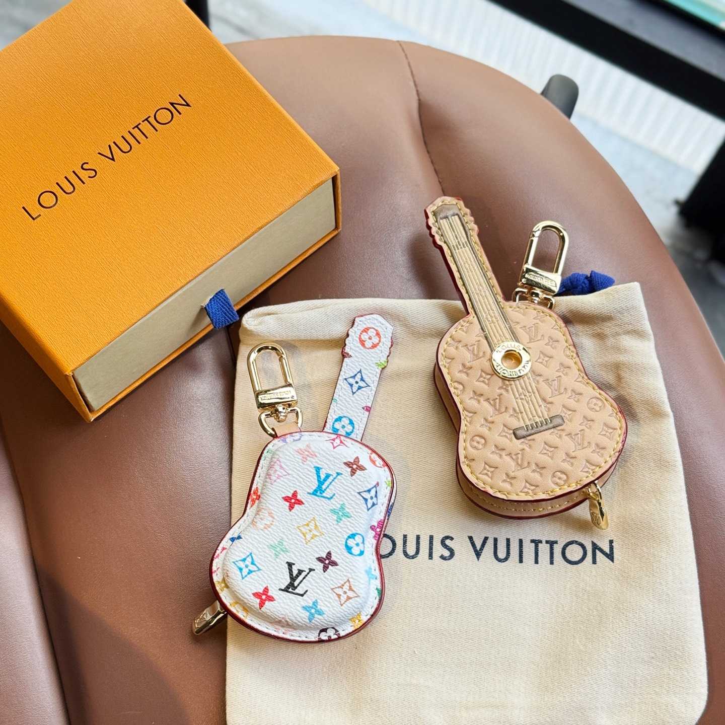 Louis Vuitton Guitar Pouch Bag Charm   M02032 - DesignerGu