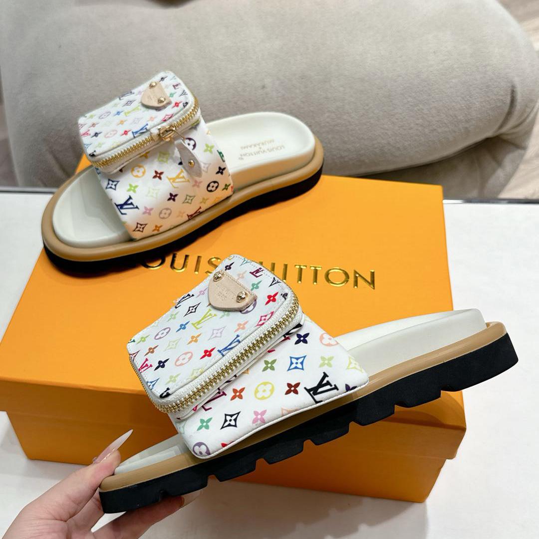 Louis Vuitton LV x TM Pool Pillow Flat Comfort Mule   1AGVQY - DesignerGu