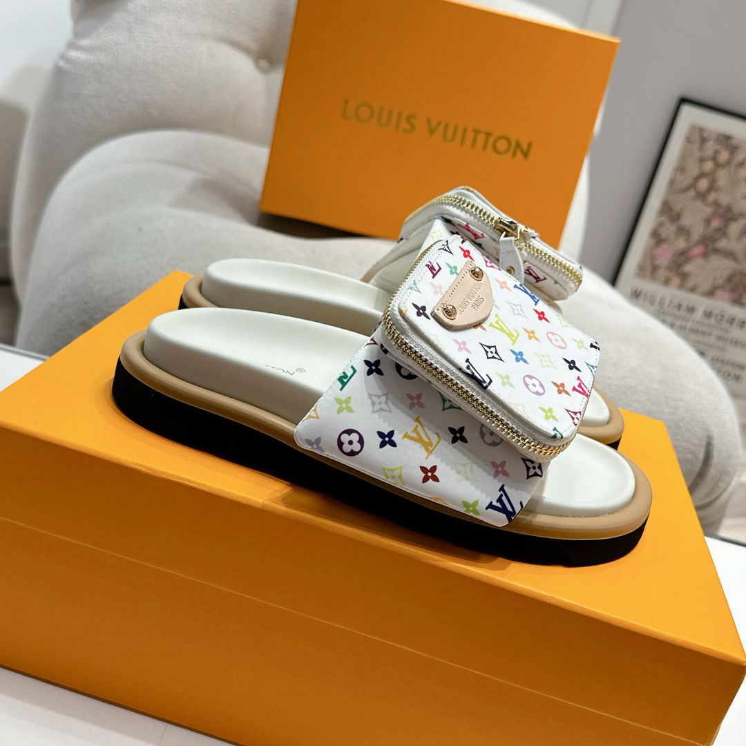 Louis Vuitton LV x TM Pool Pillow Flat Comfort Mule   1AGVQY - DesignerGu