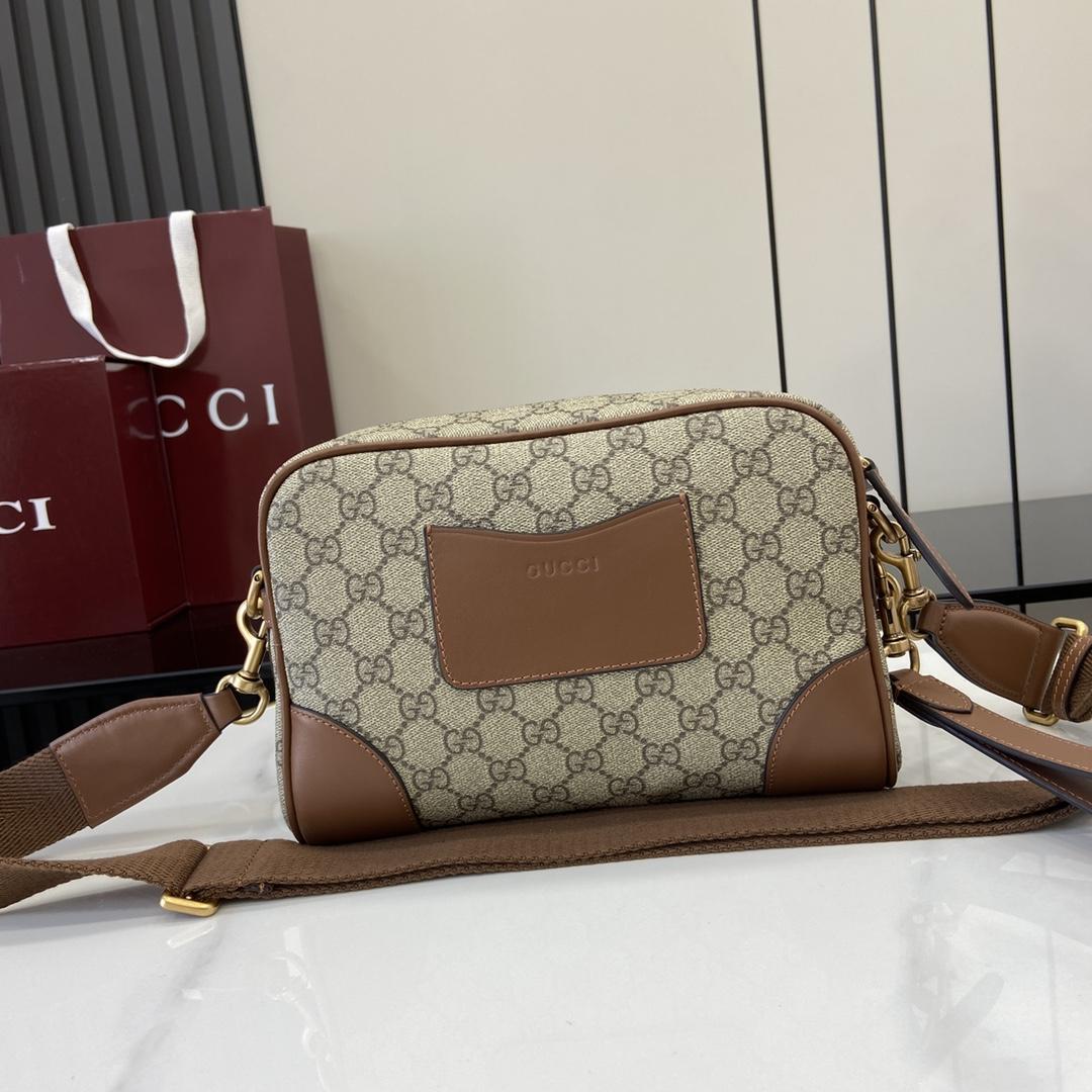 Gucci GG Emblem Small Crossbody Bag - DesignerGu