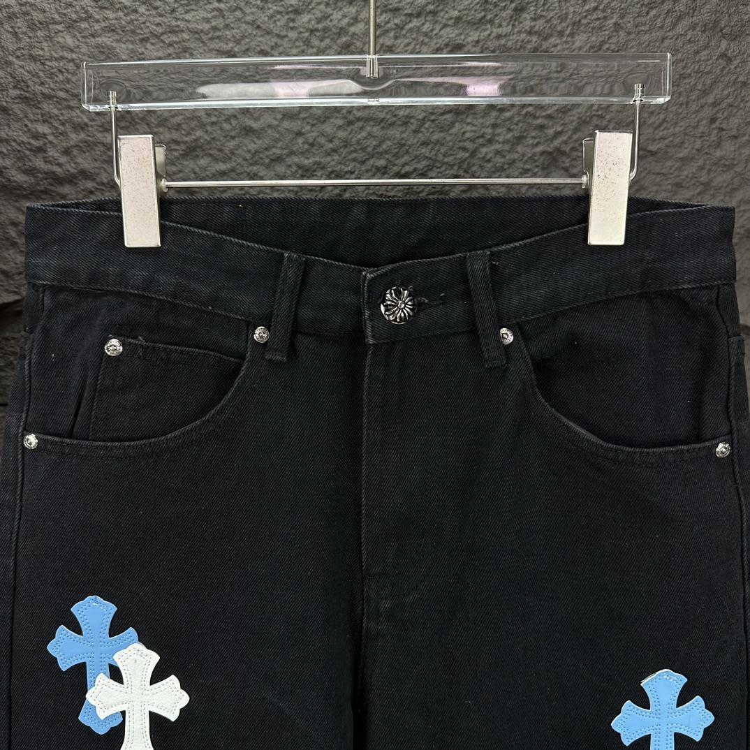 Chrome Hearts Straight Leg Jeans - DesignerGu