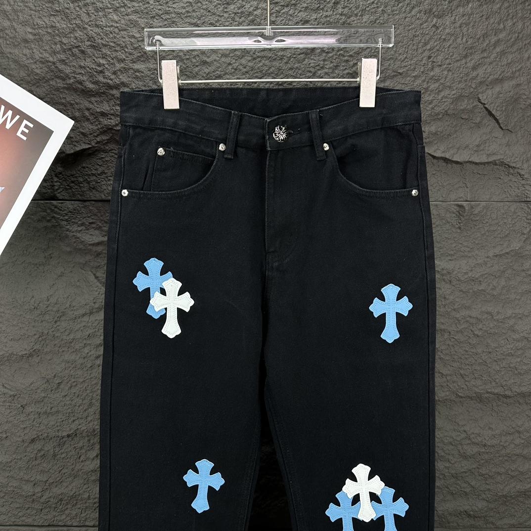 Chrome Hearts Straight Leg Jeans - DesignerGu