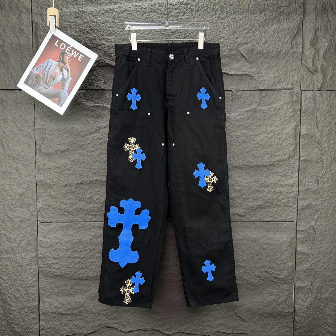 Chrome Hearts Straight Leg Jeans - DesignerGu