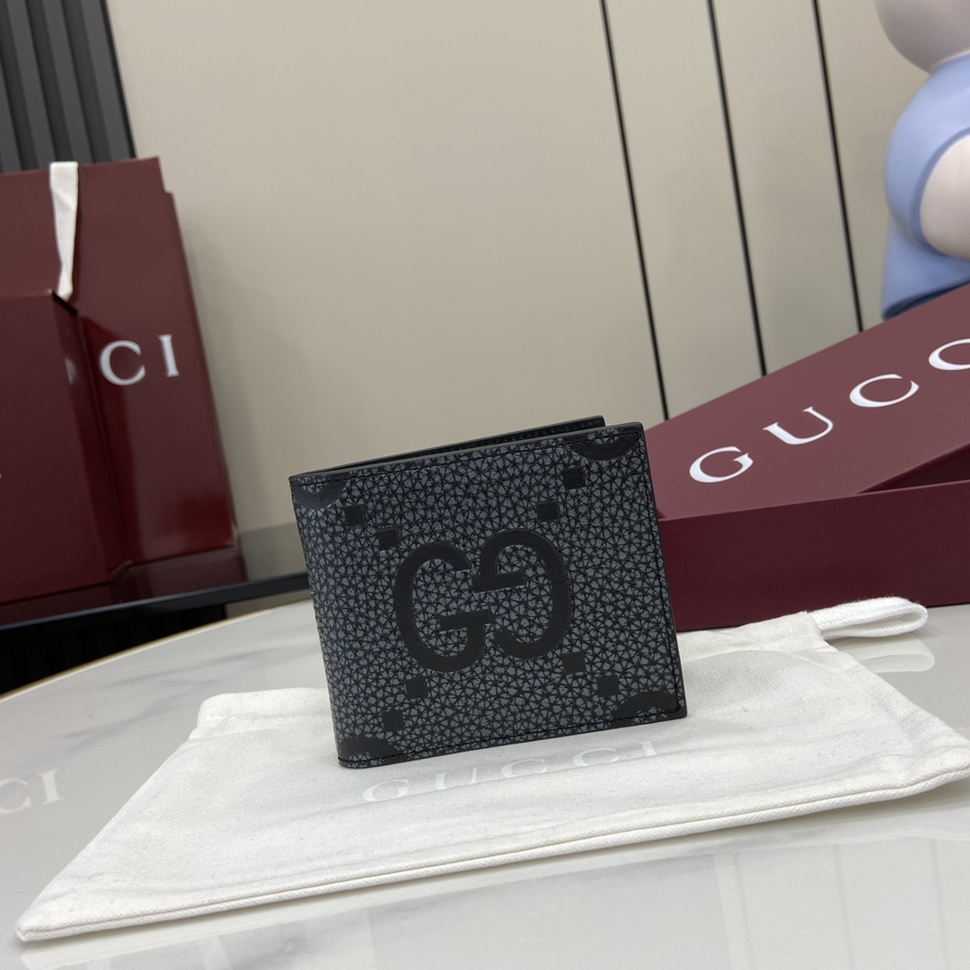 Gucci Maxi GG Bi-fold Wallet - DesignerGu