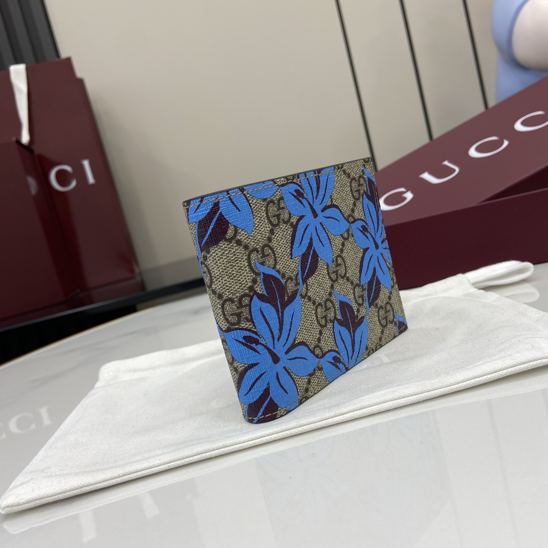 Gucci Bi-fold GG Printed Wallet - DesignerGu