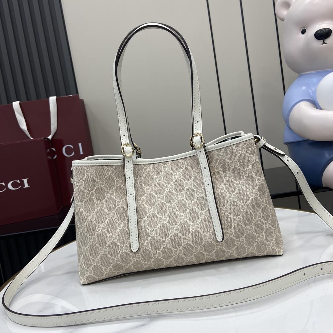 Gucci GG Emblem Small Tote Bag - DesignerGu