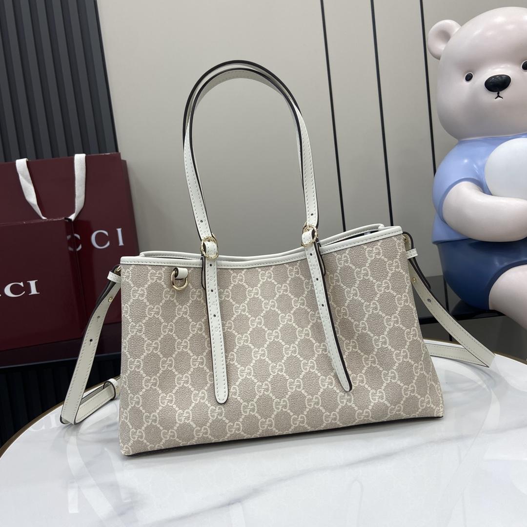 Gucci GG Emblem Small Tote Bag - DesignerGu