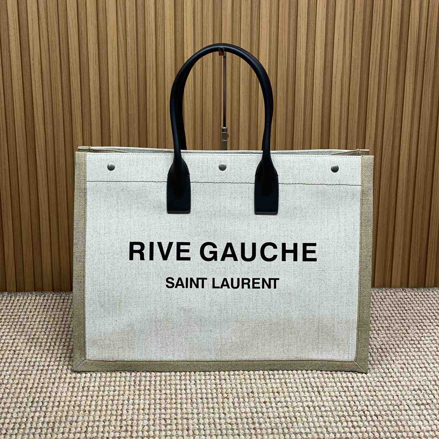 Saint Laurent Rive Gauche Tote In Canvas - DesignerGu