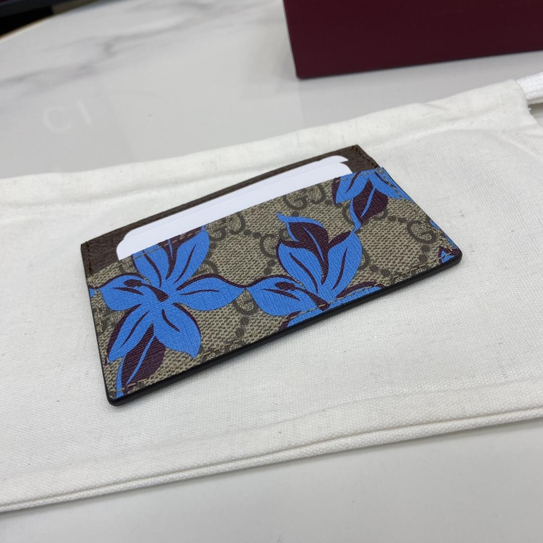 Gucci GG Printed Card Case Wallet - DesignerGu