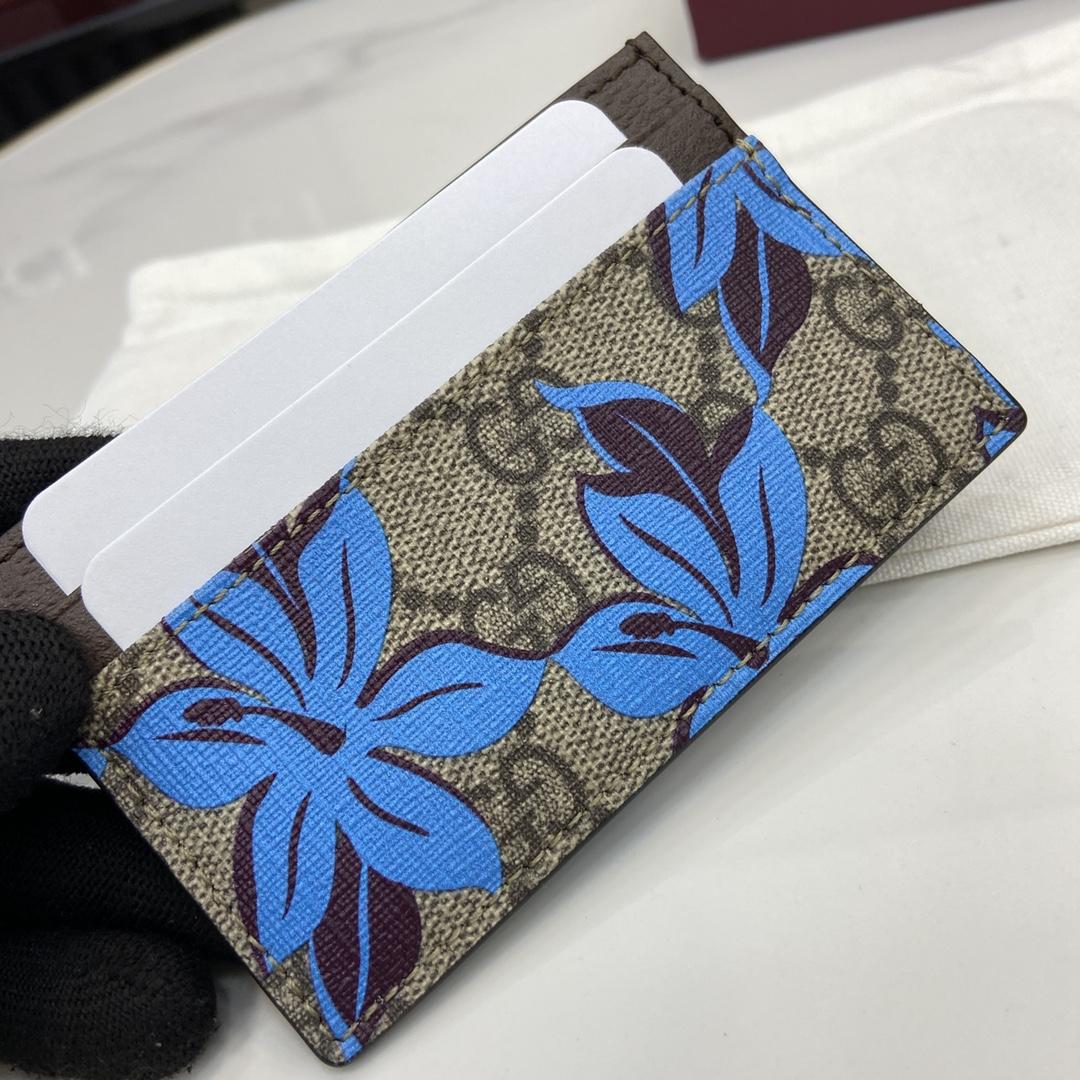 Gucci GG Printed Card Case Wallet - DesignerGu