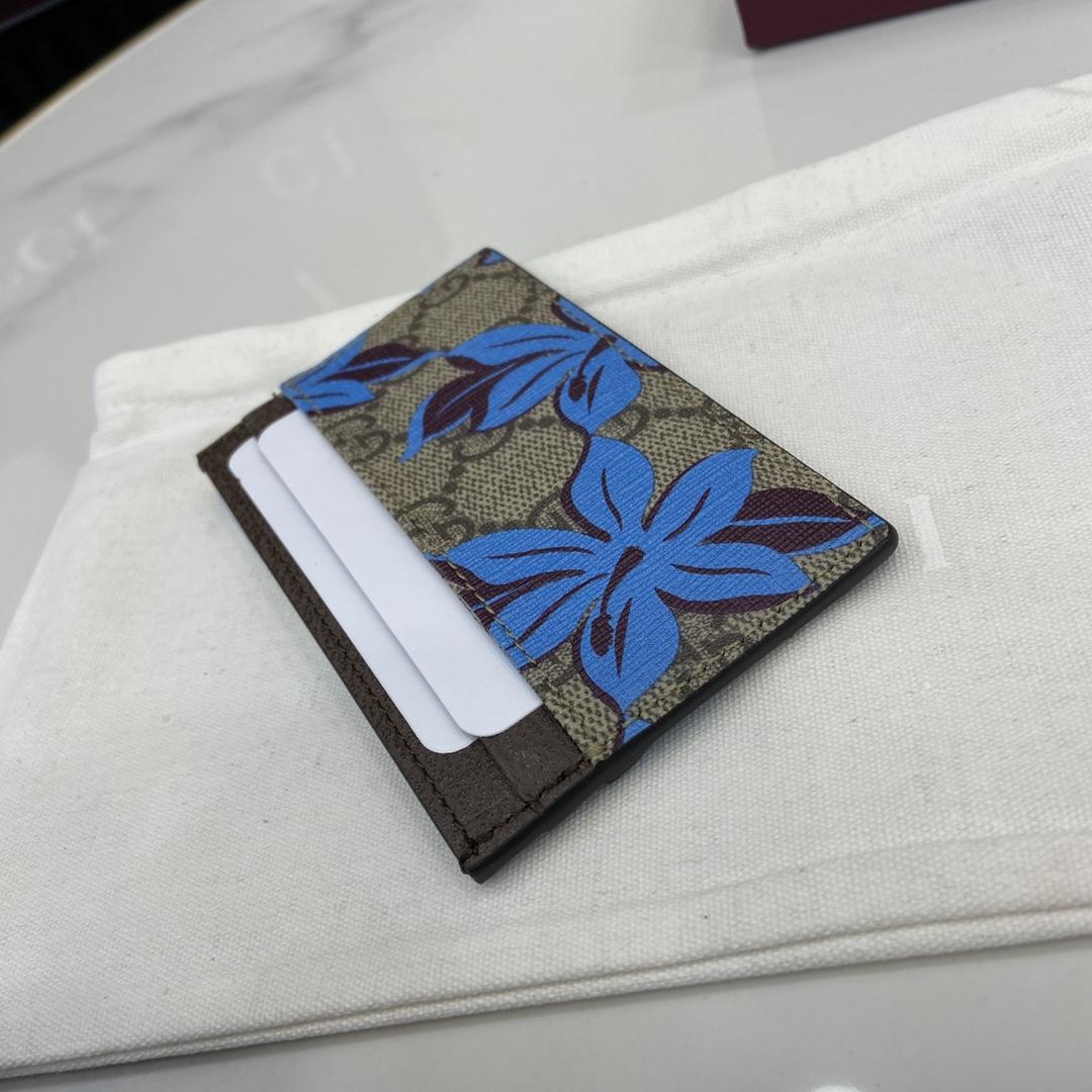 Gucci GG Printed Card Case Wallet - DesignerGu