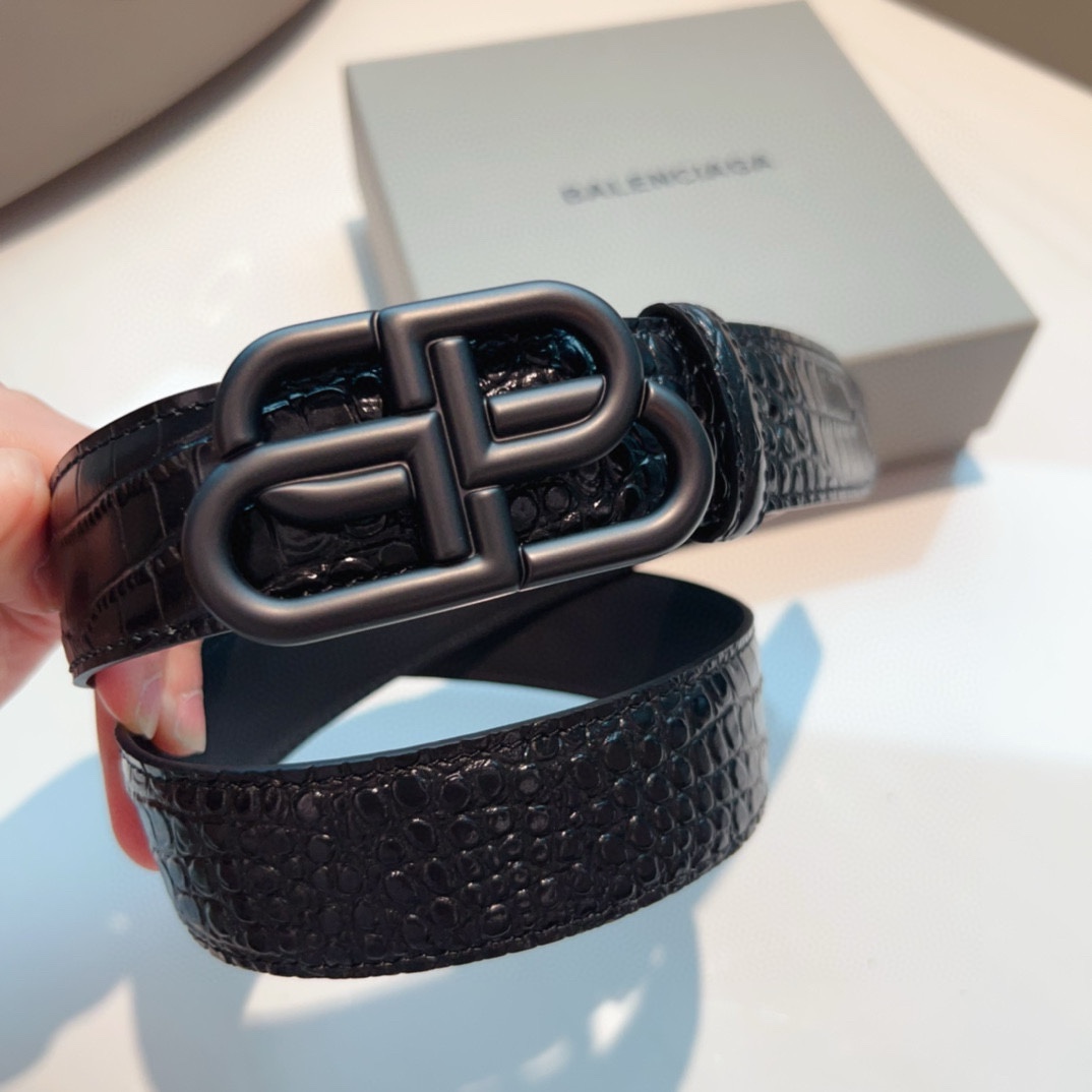 Balenciaga Leather Belt - DesignerGu