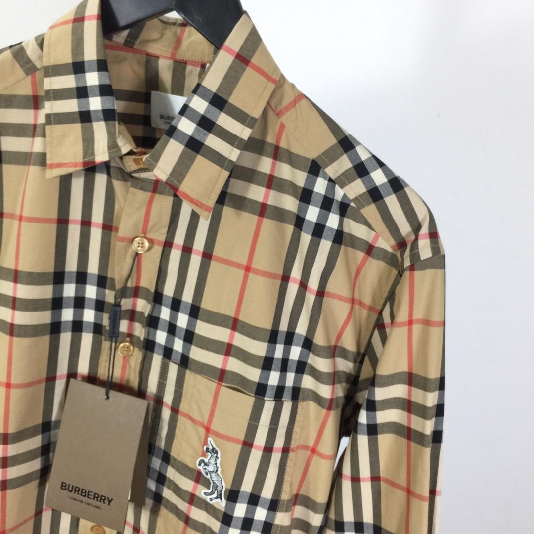 Burberry Check Cotton Shirt - DesignerGu