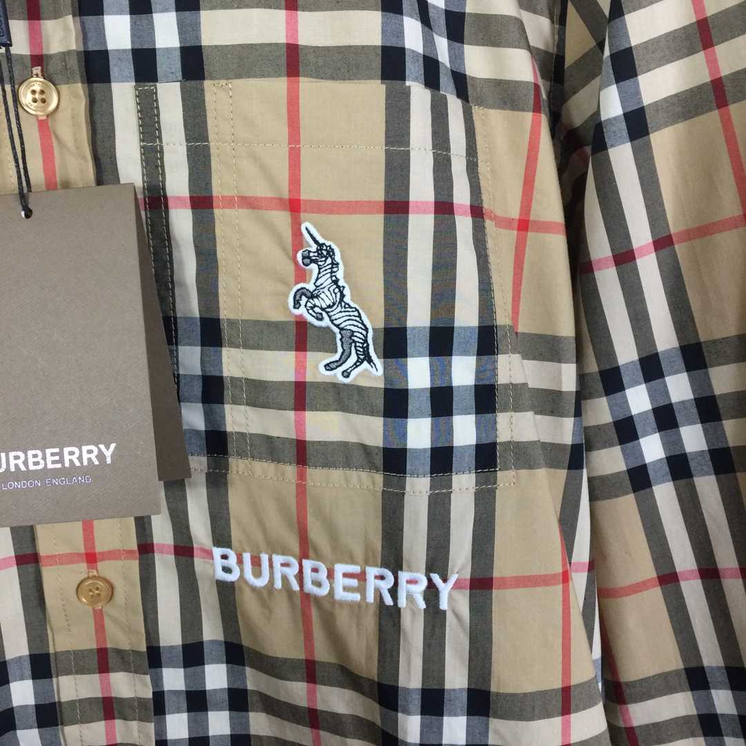 Burberry Check Cotton Shirt - DesignerGu