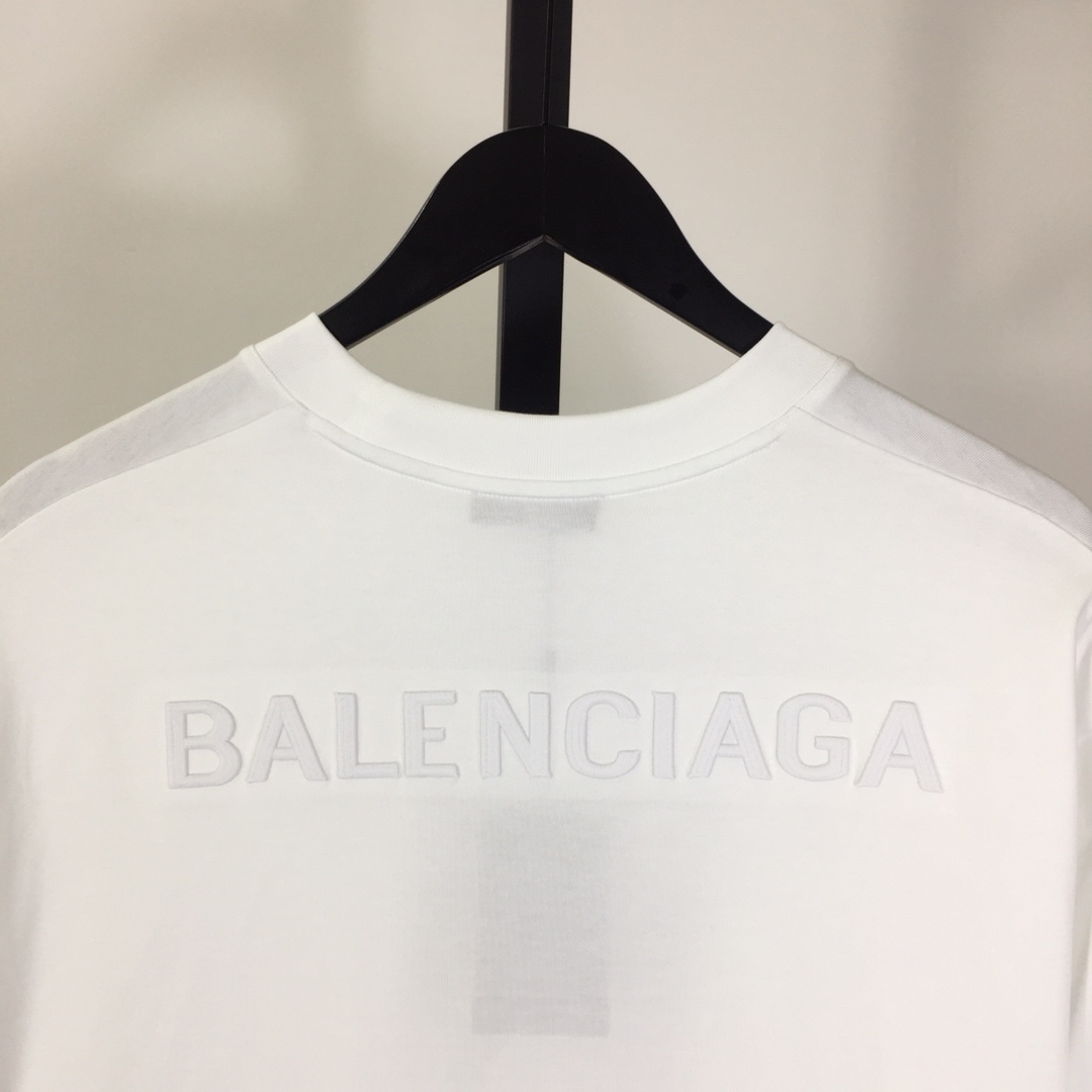 Balenciaga Cotton Jersey T-shirt With Embroidery - DesignerGu