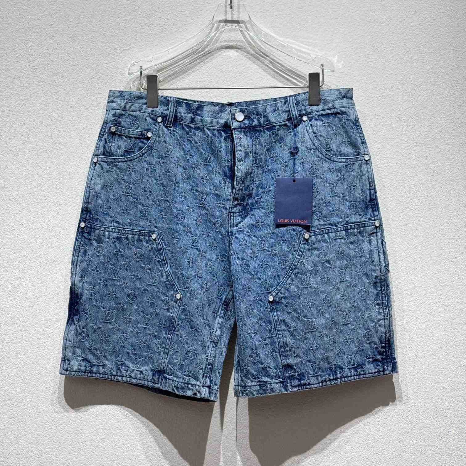 Louis Vuitton Monogram Denim Shorts - DesignerGu