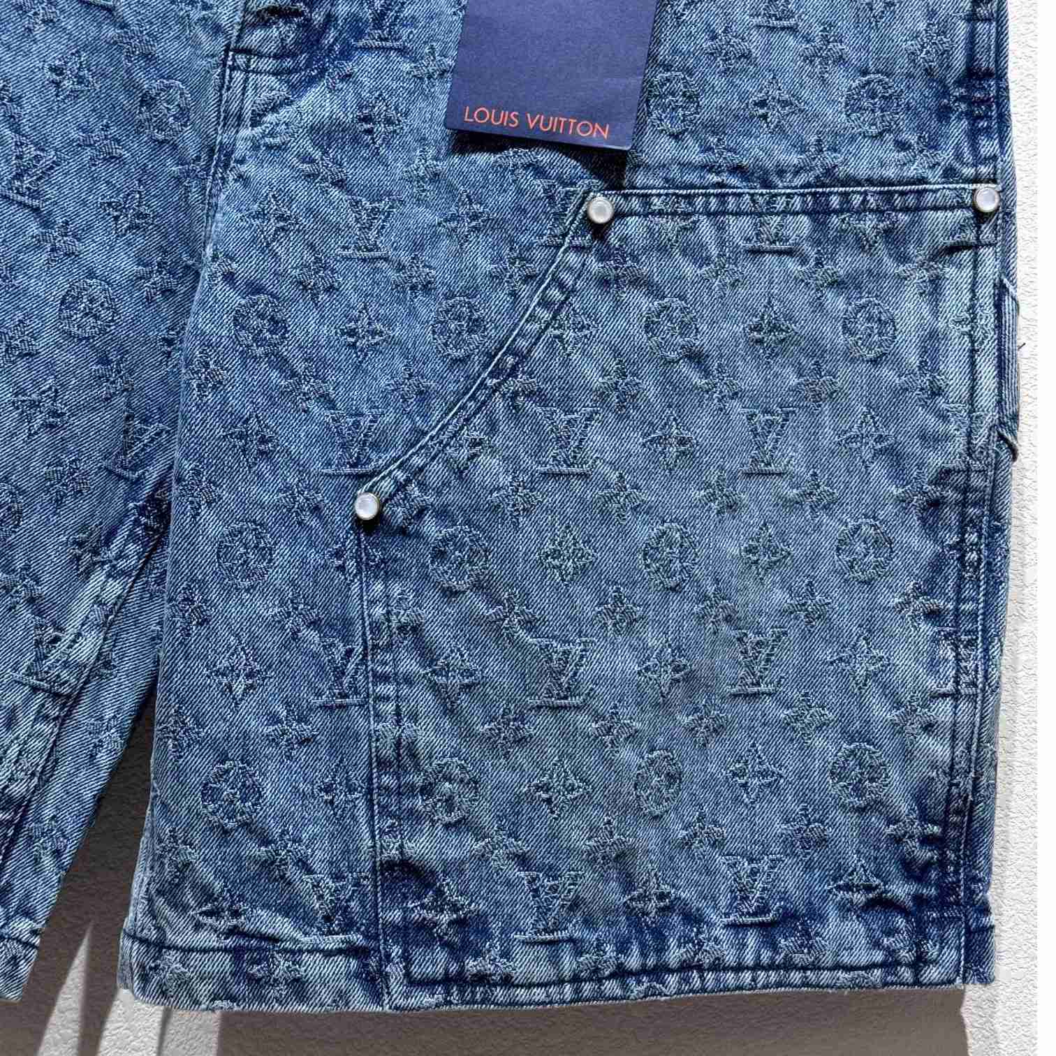 Louis Vuitton Monogram Denim Shorts - DesignerGu