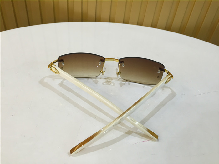 Cartier 3524012 White Buffalo Eyeglasses In Gold - DesignerGu