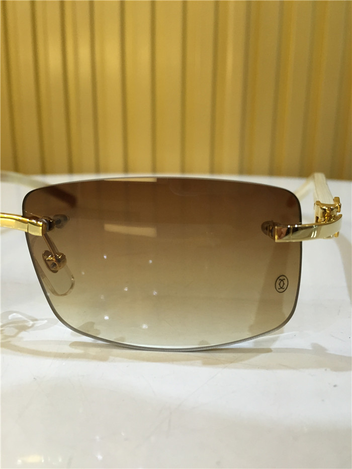 Cartier 3524012 White Buffalo Eyeglasses In Gold - DesignerGu